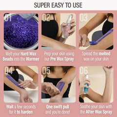 Tress Wellness Pre-Wax Spray prepares skin for smooth waxing