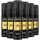 TRESemmé Shaping Mousse travel pack bottles offer on-the-go frizz control and sculpted style.