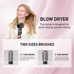 Tresses Touch negative ionic technology close-up reduces static and adds shine.