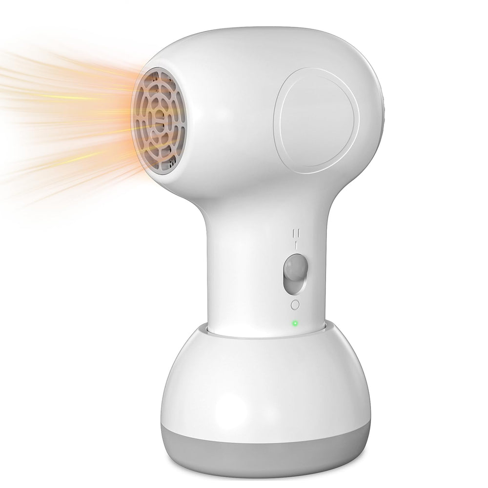 Trewf cordless hair dryer with charging base for baby use travel-friendly drying setup