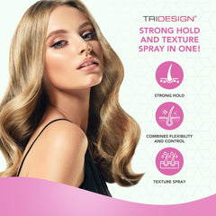 TRIDESIGN Aerogel hairspray application spray distributes evenly for lift