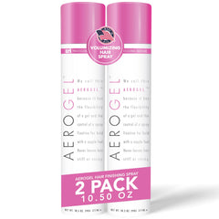 TRIDESIGN Aerogel hairspray bottle shows strong hold for all-day control.