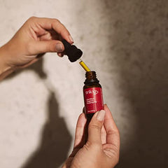 Trilogy rosehip oil on face shows rejuvenating nourishment for radiant skin