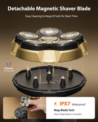 Trimcoo IPX7 waterproof shaver suitable for wet use in shower.
