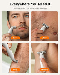Trimcoo waterproof grooming in the shower enables wet and dry use.