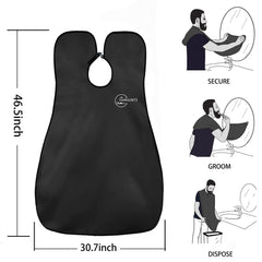 Trimounts beard bib fabric is soft, waterproof, and skin-friendly for comfortable use.