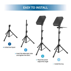 Tripartite tattoo armrest stand height adjustment for ergonomic setup