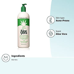 Triple Lanolin Aloe Vera Lotion ingredients close-up emphasizing natural moisture and soothing properties.