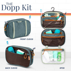 TRIPPED Toiletry Bag Kit premium nylon with YKK zippers for durable daily use