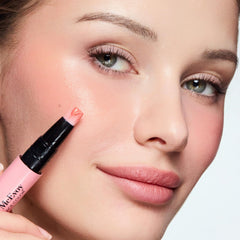 Trish McEvoy Liquid Face Color Glow finger blending for seamless finish