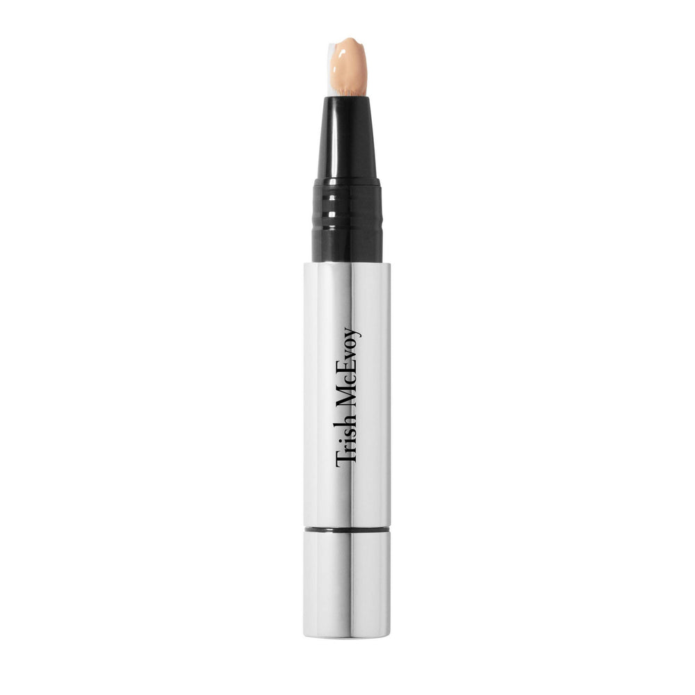 Trish McEvoy Shadow Eraser under-eye application brightens for a refreshed look.