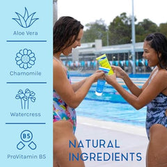 TRISWIM lime mango scented set on shelf highlighting post-swim freshness