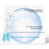 Tropame 30pcs 3% HA Serum Box delivers premium hydration for daily skincare routines.