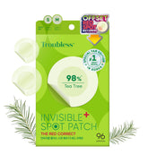 Troubless Invisible+ Spot Patch Red Correct packaging shows 96 discreet redness patches for daily use