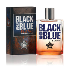Tru Fragrance Beauty PBR Black Blue Flame bottle showcases bold, sporty fragrance ideal for daily wear.