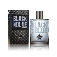 Tru Fragrance Beauty Tru Western PBR Black and Blue bottle closeup for confident daily wear