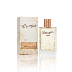 Tru Fragrance Beauty Wrangler 1947 bottle – denim-inspired fragrance design ideal for everyday confidence.