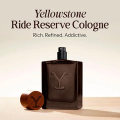 Tru Fragrance Beauty Yellowstone Ride Reserve wood grain close-up evokes rugged sophistication