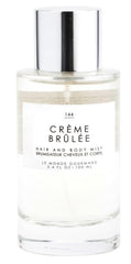Tru Fragrance Gourmand Creme Brulee mist bottle, dessert-inspired scent for hair and body