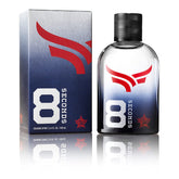Tru Western PBR 8 Seconds bottle pour highlights bold, long-lasting scent for daily wear.