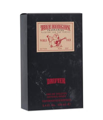 True Religion Drifter bottle label view with classic branding