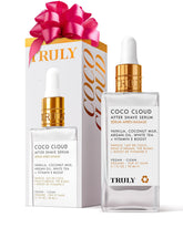 Truly Coco Cloud after shave serum bottle ready for post-shave hydration