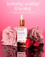 Truly Soft Serve strawberry extract detail evokes gentle scent and care