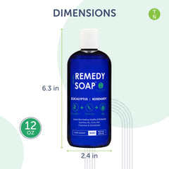 Truremedy Naturals eucalyptus-rosemary-body-wash-lather: refreshing aromatherapy during shower