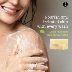 Truremedy Naturals Remedy Soap peppermint-eucalyptus blend refreshes skin.