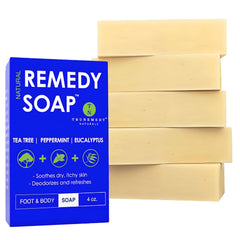 Truremedy Naturals Remedy Soap tea tree bar cleanses dirt and impurities.