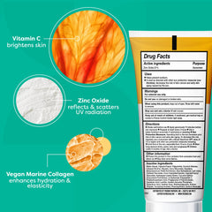 TruSkin Mineral Sunscreen SPF 30 with Vitamin C label signaling antioxidant protection