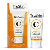 TruSkin Vitamin C Cream bottle close-up for brightening daily skincare routine.