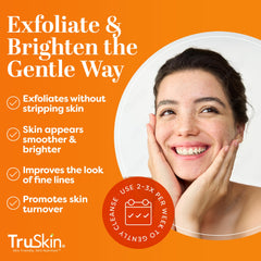 truskin vitamin c gentle face scrub yuzu lemon botanicals visible for antioxidant glow.