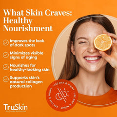 TruSkin Vitamin C Serum for Face with hyaluronic acid for hydration.