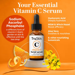 TruSkin Vitamin C Serum pump dispense shows convenient daily application.