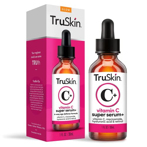 TruSkin Vitamin C Super Serum bottle for brightening and anti-aging