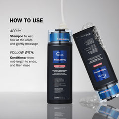 TRUSS Frizz Zero Shampoo after-wash hair showcases shine and smoother texture.