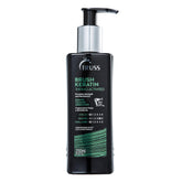 TRUSS Keratin Hair Treatment bottle front highlighting frizz control and shine.