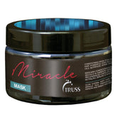 TRUSS Miracle Hair Mask packaging shows the 8.8 oz jar for home use