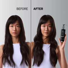 TRUSS Night Spa mid-length application on hair for targeted hydration