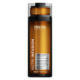 TRUSS Nutri Infusion Hair Conditioner bottle emphasizes deep hydration for dry, damaged hair.
