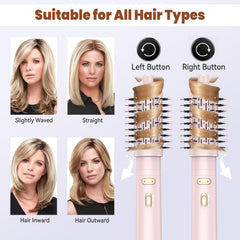 Trylater rotating brush with 2 inch attachment delivers smooth drying and lift.