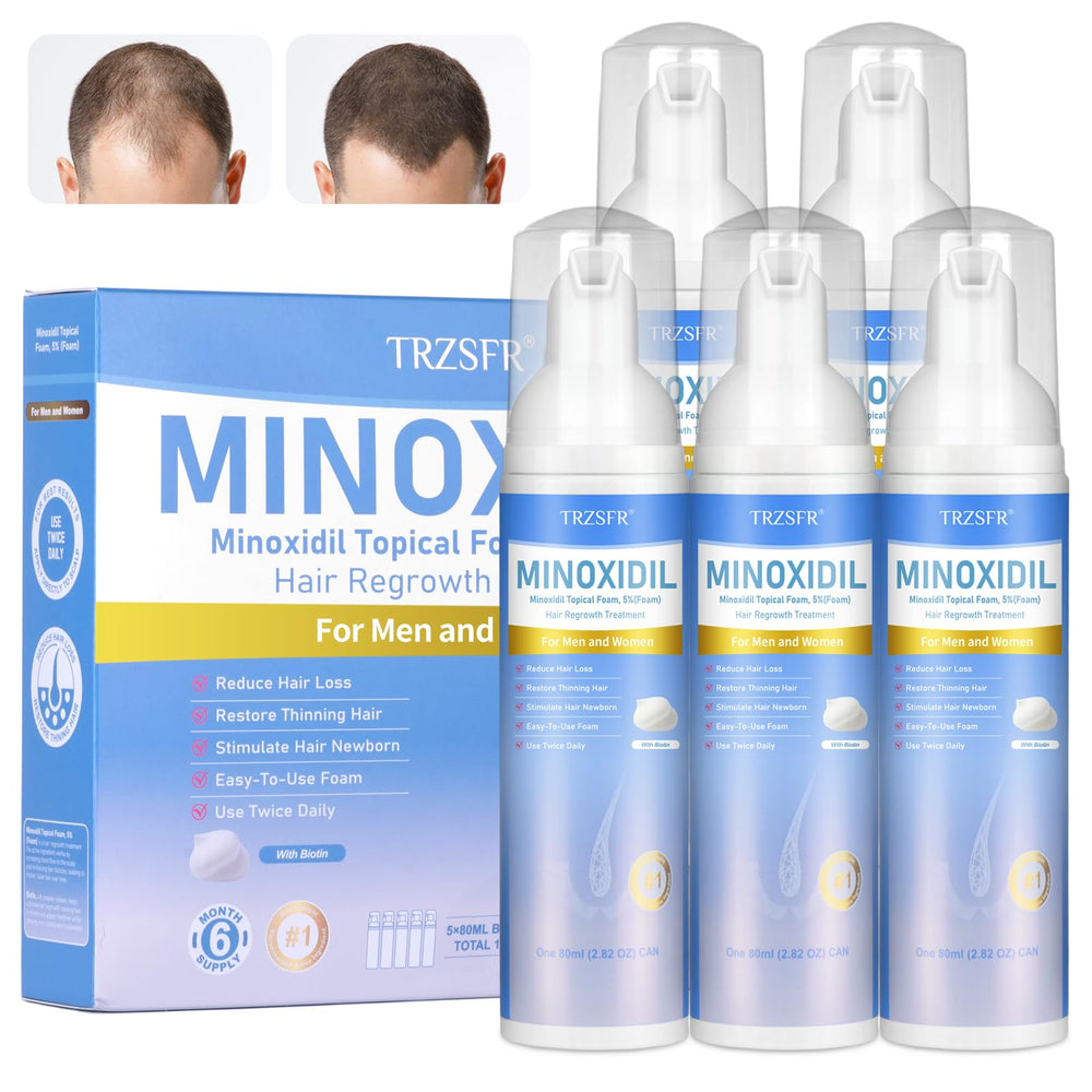 Trzsfr minoxidil foam bottle dispense for easy, mess-free daily use