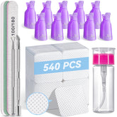 TsMADDTs nail polish remover kit wipes for lint-free gel removal and clean results