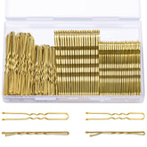 TsMADDTs hair pins plastic box collection keeps 200-piece kit neatly organized.