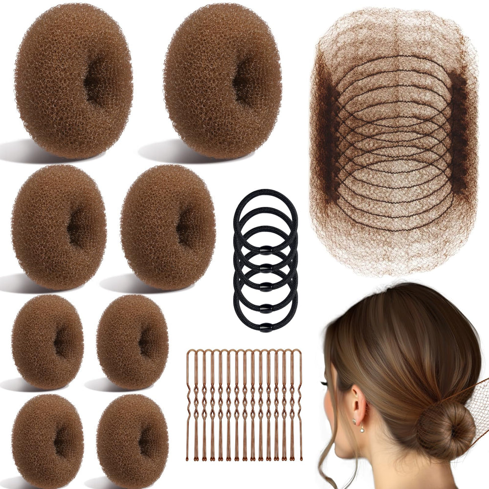 TsMADDTs hair bun donut in large size enables salon-style updos.
