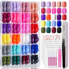 TsMADDTs press-on nails kit packaging shows 720 pieces for easy at-home manicures