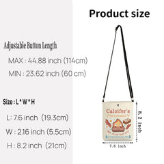 TSOTMO Calcifer's CR crossbody bag material detail showcasing durable canvas