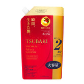 TSUBAKI Premium Moist Hair Conditioner Refill bottle-front view for smooth, manageable hair.