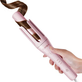 TSUYAGLA automatic curling iron handle offers ergonomic grip for comfortable styling.